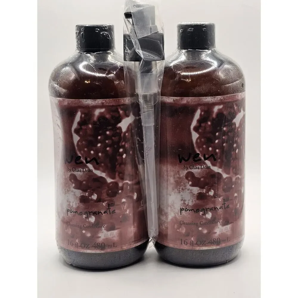 Wen Cleansing‎ Conditioner 16oz POMEGRANATE Chaz Dean Set Of 2 With Pump